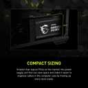 MSI MAG A850GL PCIE5, Fully Modular Compact Gaming 850W Power Supply, 80+ Gold, ATX 3.1 & PCIe 5.1 Ready, Native Dual-Color 12V-2x6 Cable
