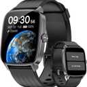 Pedometer Watch No APP/Phone Required, 1.85" Display Fitness Tracker Watch with Pedometer, Calories & Step Counter, Waterproof Smart Watches with Heart Rate Monitor, Sleep Tracking for Women Men