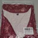 RWJ Women's Plus Size Wedding Guest Dress 2026 Floral Lace Wrap V Neck Sleeveless Formal Cocktail Party Maxi Dresses (3X-Large Plus, Burgundy)