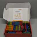 Gemmicc 100 PCS Magnetic Tiles with 2 Cars, STEM Approved Educational Magnet BuildingToys, Magnet Puzzles Stacking Blocks for Boys Girls