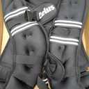 ZELUS Weighted Vest, 30lb Weight Vest with Reflective Stripe for Workout, Strength Training, Running, Fitness, Muscle Building, Weight Loss, Weightlifting, Black(30 lb)