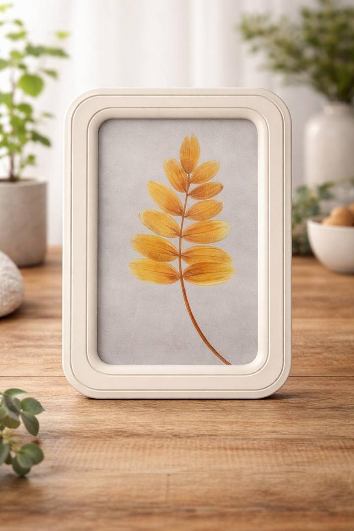 HH 11.8in Clear Wall Sign Leaf Yellow