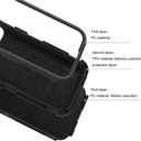 Joylifeboard Phone Case for iPhone 15 Plus, 3 in 1 Heavy Duty Drop Protection Shockproof Military Protective Tough Durable Cover Case for iPhone 15 Plus 6.7 Inch (Black)