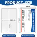 Zonon 200 Pieces New Medicare Card Holder Protector Sleeves 12 Mil Clear PVC Water Resistant Vaccine Card Holder Waterproof Plastic Protective Sleeves for Credit Business