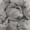 Topblan Weighted Lap Blanket 7lbs for Adults, Small Weighted Blanket Throw for Napping, Relaxation, Calming and Travel, Skin Friendly & Machine Washable for All-Season Sleeping, Grey 24x29 inches