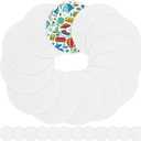 Foldable Flying Disc Fans Bulk with Bags 9.8 Inch Handheld Fly Cooling Fans Beach Flying Disc for Summer Outdoor Games Birthday Party Favors Halloween Christmas New Year (White Color)