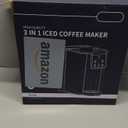 Hot & Iced Coffee Maker with Bold Setting, Single Serve Coffee Maker for K Cup and Grounds, 6-14 Oz Brew Sizes, 50 Oz Removable Water Tank, One Cup Coffee Machine with Reusable Filter, White (Ivory)