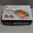 BINO | Pull-out Fridge Organizer | THE HANGER COLLECTION | Fridge Drawer Organizer with 2 Dividers | Clear Pantry Drawer Organizers | Shelf Holder Storage Drawers for Fruits, Veggies & Drinks