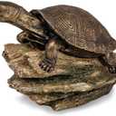 Aquascape Turtle On Log Spitter Fountain for Pond and Garden, 78371, 
Product Dimensions	12"L x 6.25"W x 8"H
Item Weight	1.88 kg