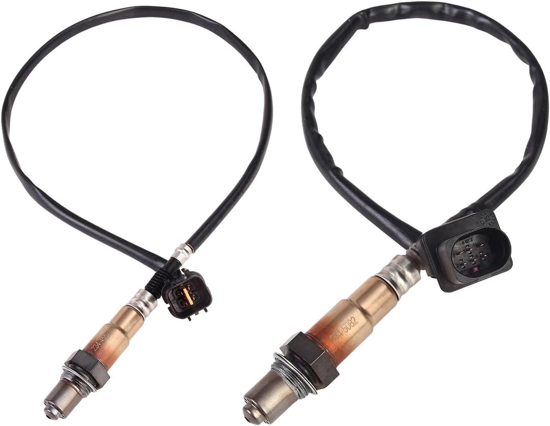 Oxygen O2 Sensor Upstream and Downstream Fits for Hyundai Elantra 2011-2016, Elantra GT 2013-2014, for Kia Forte Forte5 2014-2016 1.8L 2.0L, Replace 234-5082, 392102-E100, 234-4552, 39210-2E400 2Pcs