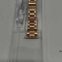 iiteeology Lightweight Stainless Steel Band Designed for Apple Watch Series 1-11, 42mm, 41mm, 40mm, 38mm, SE2&SE3, Replacement iWatch Bands for Women, Rose Gold