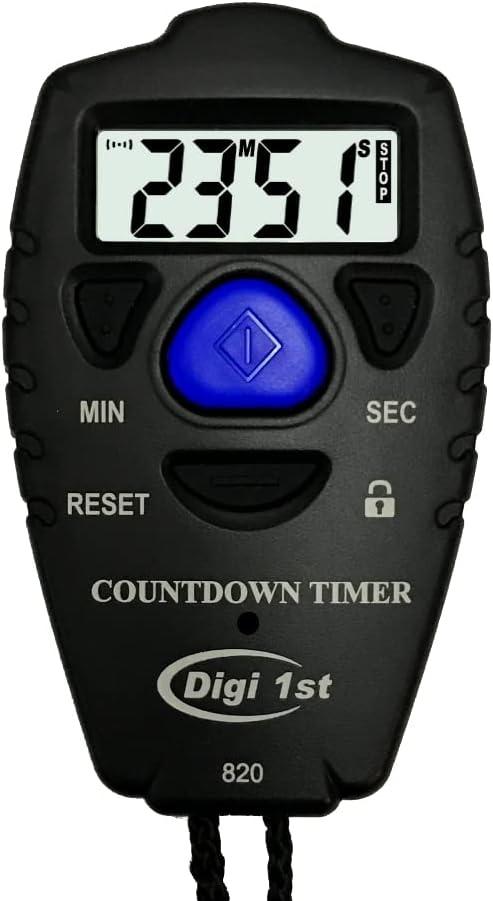 T-820 99 Minute Handheld Countdown Timer Black