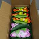 Hortsun 18 Pcs Floating Pool Lights Artificial Lotus Lamp Waterproof with Water Lily Pad LED Lights for Garden Pond Decor (Multicolor)