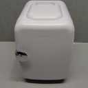 CROWNFUL Mini Fridge, 4 Liter/6 Can Portable Cooler and Warmer Personal Refrigerator for Skin Care, Cosmetics, Beverage, Food,Great for Bedroom, Office, Car, Dorm, ETL Listed (White)