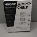 NOONE Heavy Duty Jumper Cables for Diesel Trucks - 1 Gauge 25 Feet extra long Booster Battery Cables with Permanent Installation kit and Quick Connect Plug for Car, SUV