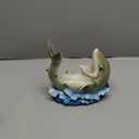 Shark Wine Bottle Holder, Freestanding Nautical Bar or Kitchen Decor, 7.75 Inches