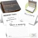 Share A Memory Cards For Celebration of Life Decorations, 50 Psc Share A Memory Box For Funeral Memorial for Funeral Wedding Birthday Graduation Bridal Shower Guest Book Ideas(Minimalism) -A08