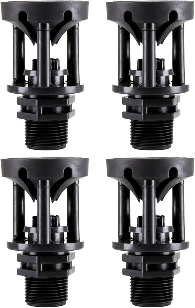 4 Pack Irrigation Sprinkler Heads, 1/2 inch Water Saving 360 Rotating Sprinkler Head, 46 to 79 ft Spray Distance Garden Watering Sprinklers for Irrigation Medium Lawn, Yard and Areas