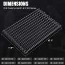 Uniflasy 7525 Grill Grates for Weber Spirit 300 Series E310 E320 (20072012) S310 S320 SP330 Genesis Silver Gold Platinum B C 17.4" Cooking Grates Replacement for Weber Parts 7638 76397526 7527 65906