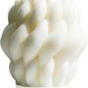 Knot Ball CandleScented Soy Wax Spiral CandleHome Office Danish Pastel Trendy Room Floating Shelves Decor Large Candles,White