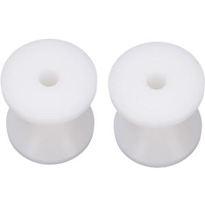 Aramox Marine Keel Roller, 2Pcs White Bow Boat Rollers 51x50mm for Yachts Lifeboats