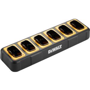 DEWALT Gang Charger Accessory for FRS Walkie Talkies, 6 Port, Compatible with DXFRS800, DXFRSCH6-800 (2 Watt)