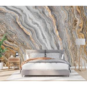 PYFFYP- Gold Marble Wallpaper Abstract wall murals for Living Room(Not Peel and Stick)