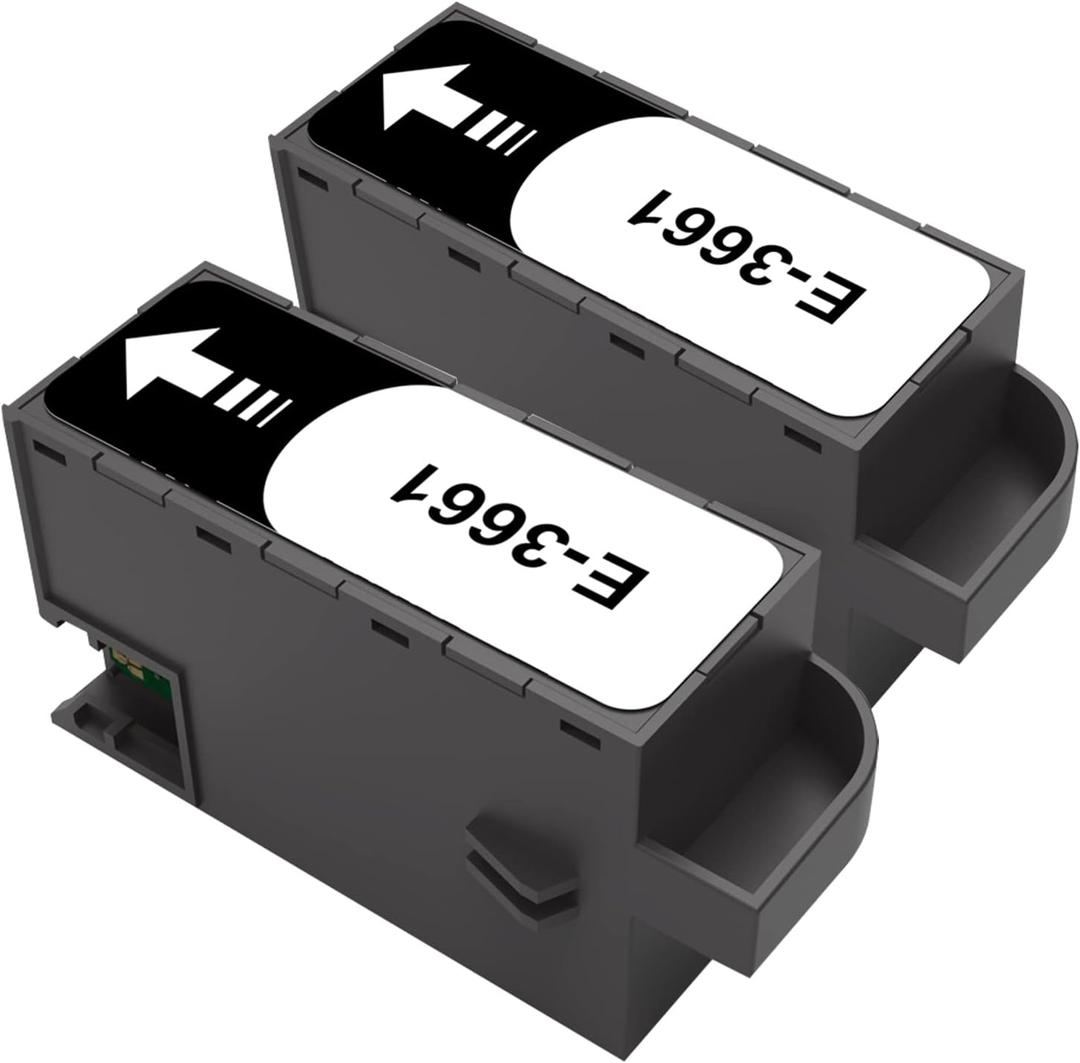 T3661 C13T366100 Ink Maintenance Box, T3661 Maintenance Tank, Work with XP-15000 XP-6000 XP-6100 XP-970 XP-8700 XP-8600 XP-8500 Printer(2 Packs)