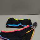 popvil Bikini Sets for Women Bandeau Swimsuits Strapless Two Piece Bathing Suits Neon Swimwear for Beach Vacation 2026 (Large, Black2)