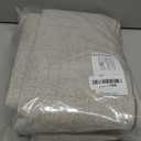 NICETOWN 100% Blackout Linen Curtains 90" Long for Bedroom, Thermal Insulated Living Room Curtains with Liner, Farmhouse Style Linen Blend Window Draperies for Dining Room (2 Panels, 52" W, Natural)