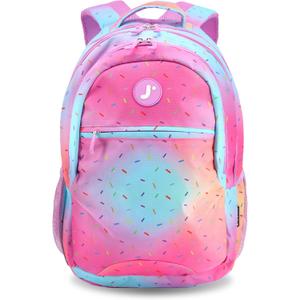 J World Cornelia Middle School Backpack for Girls. Laptop Bookbag for Women, Confetti, One Size