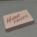 Hairro Human Hair Toppers with Wispy Bangs, 3D 360 Seamless Real Hair Toppers, Hand-Tied with 3.5"x4.7" U-shaped Base, Clip-In Hairpieces to Add Volume on Top, 12 Inch Natural Black