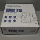 Westinghouse Electric Blanket Throw Size, Soft Plush Sherpa Heated Blanket with 6 Heating Levels & 2-10 Hours Auto-Off, Machine Washable, 50x60 inches, Darkgrey