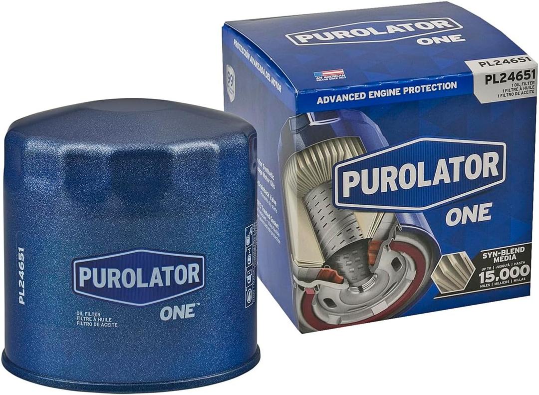 Purolator PL24651 PurolatorONE Advanced Engine Protection Spin On Oil Filter Compatible With Ford F-150, F-250 Super Duty, Expedition, Explorer, Mustang, E-350 Super Duty, F-350 Super Duty and Escape