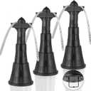 Fly Fans for Tables 3pcs,Outdoor Table Top Fly Fan Height adjustable for Picnic Patio Home Telescopic,Portable Belfans Fly Fans With Hanging Upside Down