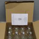 Depuley LED Light Bulbs E26: 12-Pack Chandeleir Lights Bulb 6W Equivalent 60W - Edison Vintage Bulbs Daylight 5000K ST58 Clear Glass Bulb 800LM 80+CRI Non-Dimmable