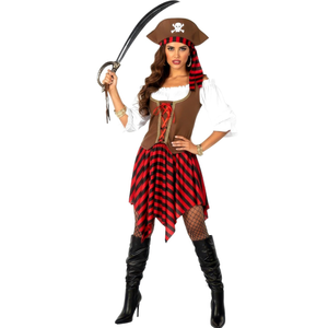 fun shack Pirate Costume Women, Womens Pirate Costume, Pirates Dress, Halloween Costumes for Women, Womens Halloween Costumes, M