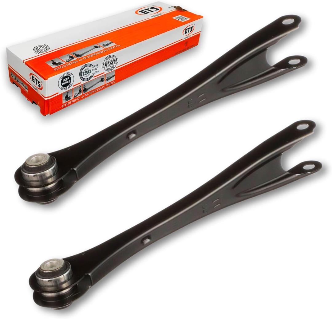 ETS 2Pc - Made in Europe - Rear Lower Suspension Trailing Control Arm pair kit Fits 2012-2018 BMW 328d 328i RWD RK642849, K642849