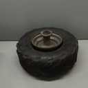 145/70-6 Tires, Mini Bike Wheels Rims and Tires Assembly Kit Compatible with Coleman CT100U CC100X Baja DB30 Motovox MBX10 MBX11 Monster Moto 80cc 105cc Minibike Go Kart Parts Rear V-Tread Tire