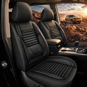 Custom for Toyota 4Runner Seat Covers 2010-2024 5th gen 5 Seats
Premium Waterproof Faux Leather Resists Spills, Stains, Scratches, Wipe Clean & Easy to Install Black Seat Protectors