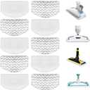10 Pack 1940 1806 2685A Steam Mop Pads For Bissell Powerfresh Steam Mop Deluxe Pet Lift-Off Plus Slim Scrubbing Steam Mop Replacement Pad 1940A 2814 1544A 2075A Power Fresh Steamer Pad Refill Washable