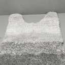 Fluffy Toilet Rugs U Shaped, Shaggy Soft Comfortable Non Slip