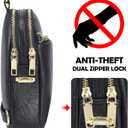 INICAT RFID Blocking Sling Bag, Anti Theft Crossbody Bag for Women, Travel Fanny Pack Style Purse, Vegan Leather