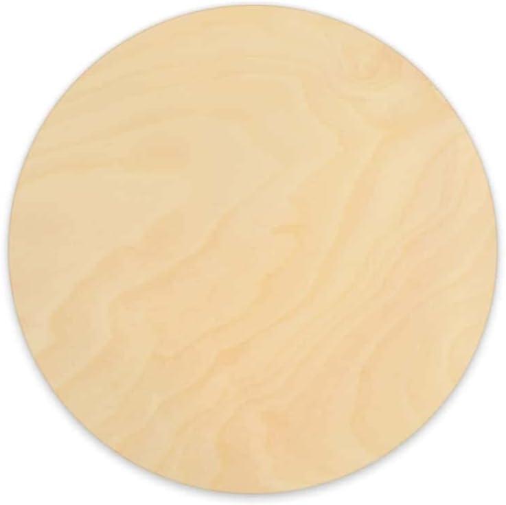 Leisure Arts Wood Circles for Crafts 12"  Unfinished Round Wooden Disc for Crafts, DIY Sign Blanks, Painting, Engraving, Wall Decor, Rustic Projects, and Home Art Displays, 1pc