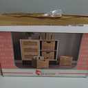 Storage Baskets 11x11inch Cube Baskets 4 pcs Baskets,Foldable Handwoven Water Hyacinth Laundry Organizer,Cube Storage Baskets