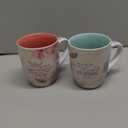 Christian Art Gifts Ceramic Coffee/Tea Mug Set for Women | Vintage Botanic Floral Inspirations Design Bible Verse Mug Set | Boxed Set/4 Coffee Cups