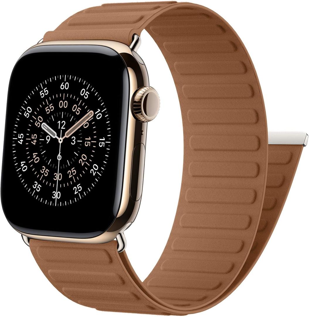 Patented Magnetic Sport Band Compatible with Apple Watch Bands for Men Women 40mm 38mm 41mm 44mm 46mm 45mm 42mm 49mm, Nylon Sport Loop Strap for iWatch Ultra 3 2 1 SE Series 11 10 9 8 7 6 5 4 3 2 1