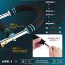 Twister Arm Exerciser, Adjustable Spring Workout Bar, Forearm Triceps Chest Inner Thigh Muscle Enhanced Exercise Strengthener, Upper Body Strength Builder Trainer, Home Fitness Equipment