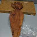 Affinity Decor Carrot Shaped Wood Serving Board, Organic Wood Cutting Board for Kitchen, Wooden Charcuterie Boards, Funny Easter Serving Platter for Cheese and Food, 16.2" x 6.1"