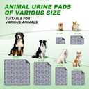 WanpeeGoo Washable Pee Pads for Dogs, 4 Pack Absorbent Reusable Training Dog Pads Pet Puppy Pads, Non-Slip Potty Pads for Whelping, Playpen, Crate, Bed, Grey 18"x24"